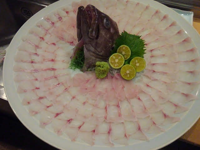 マハタのお刺身 日野寿司ブログ 日野寿司